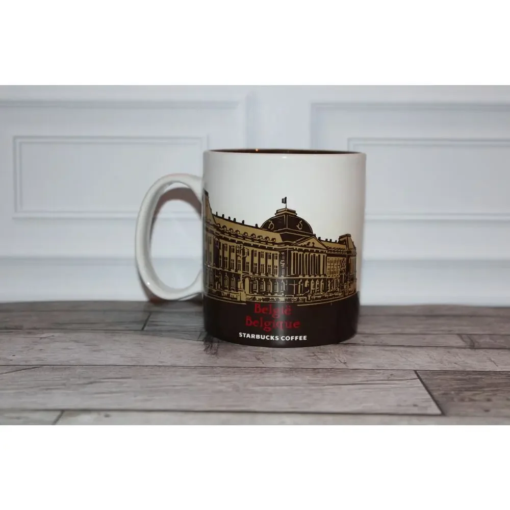 Starbucks Belgium Bruxelles Belgique Coffee Mug 16 oz Collector City Cup